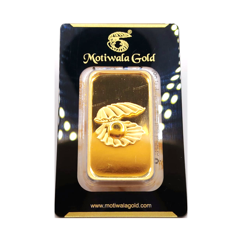 Motiwala Golden Pearl 100g Fine Gold Bar — 999.9