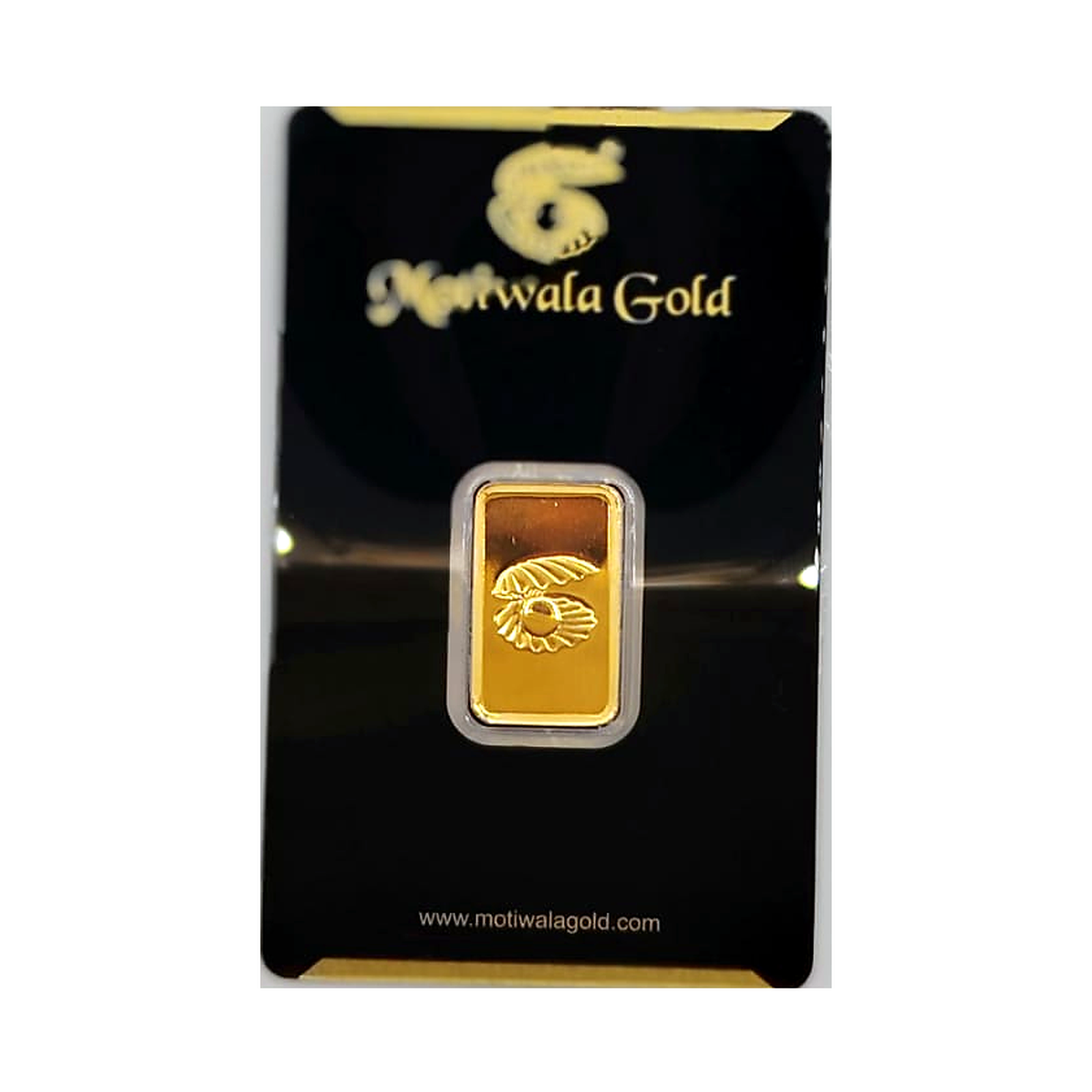 Motiwala Golden Rose 1g Fine Gold Bar — 999.9
