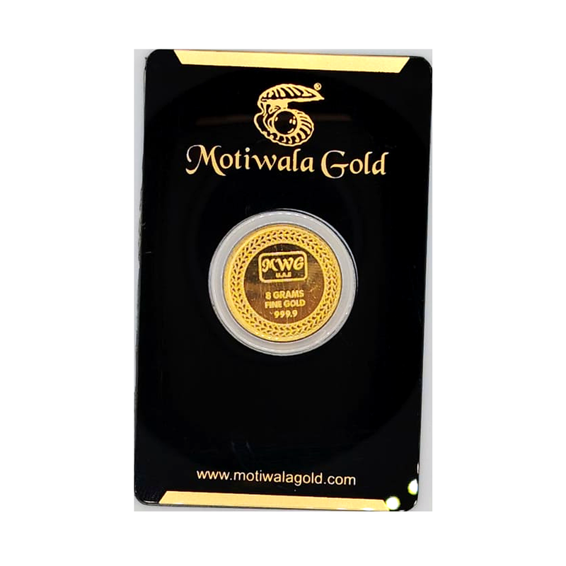 Motiwala Heritage Emblem 8g Fine Gold Coin — 24K
