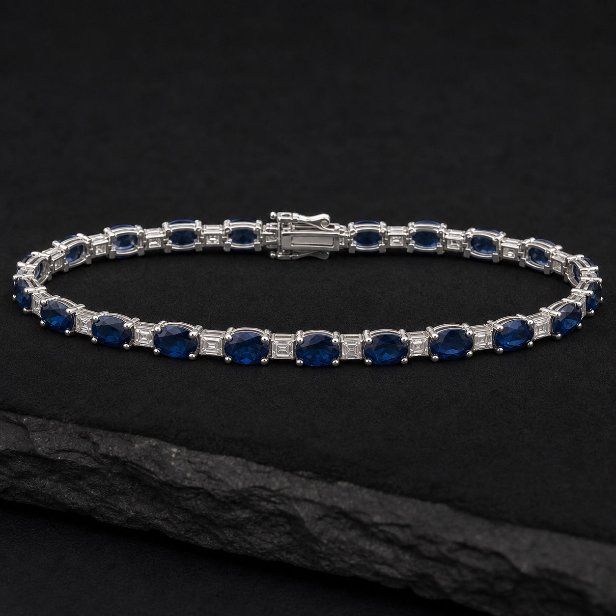 Midnight Sapphire Diamond Bracelet