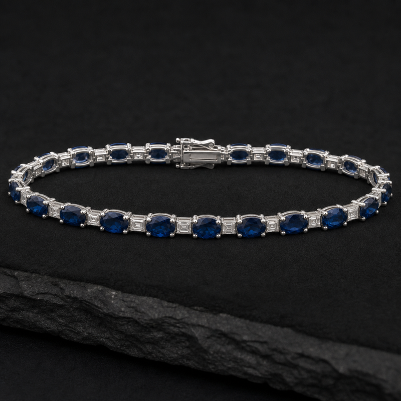Midnight Sapphire Diamond Bracelet