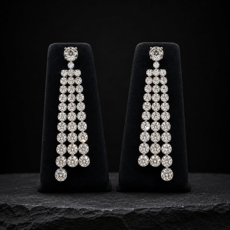 Starlight Cascade Diamond Earrings