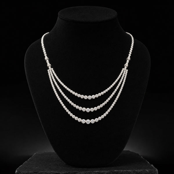 Celestial Three-Tier Diamond Necklace