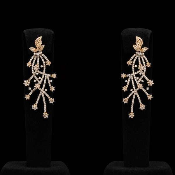 Blossom Branch Diamond Earrings
