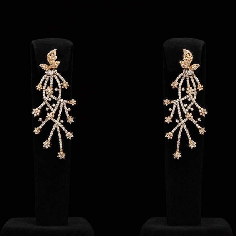 Blossom Branch Diamond Earrings