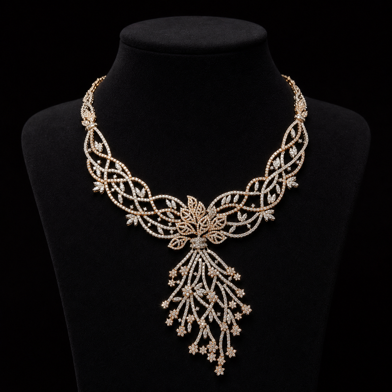 Enchanted Vine Diamond Necklace