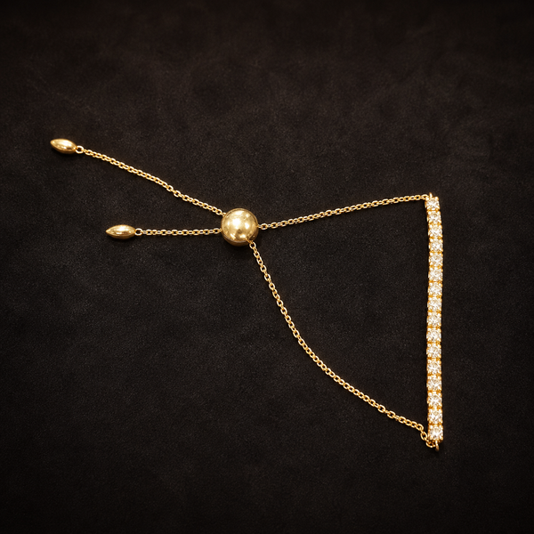 The Ligne Diamond Bolo Bracelet