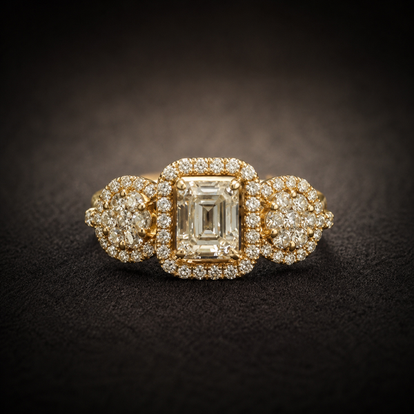 The Lumière Trio Diamond Ring