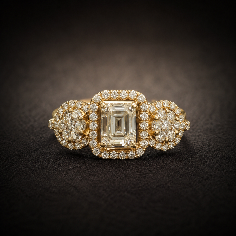 The Lumière Trio Diamond Ring