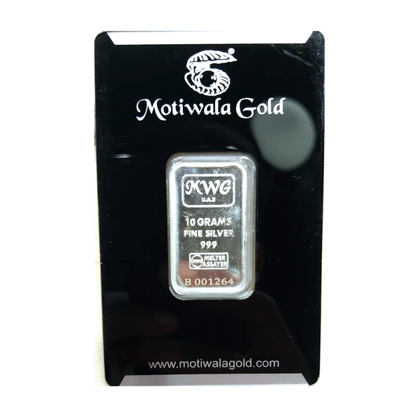 Motiwala Signature 10g 999 Fine Silver Bar